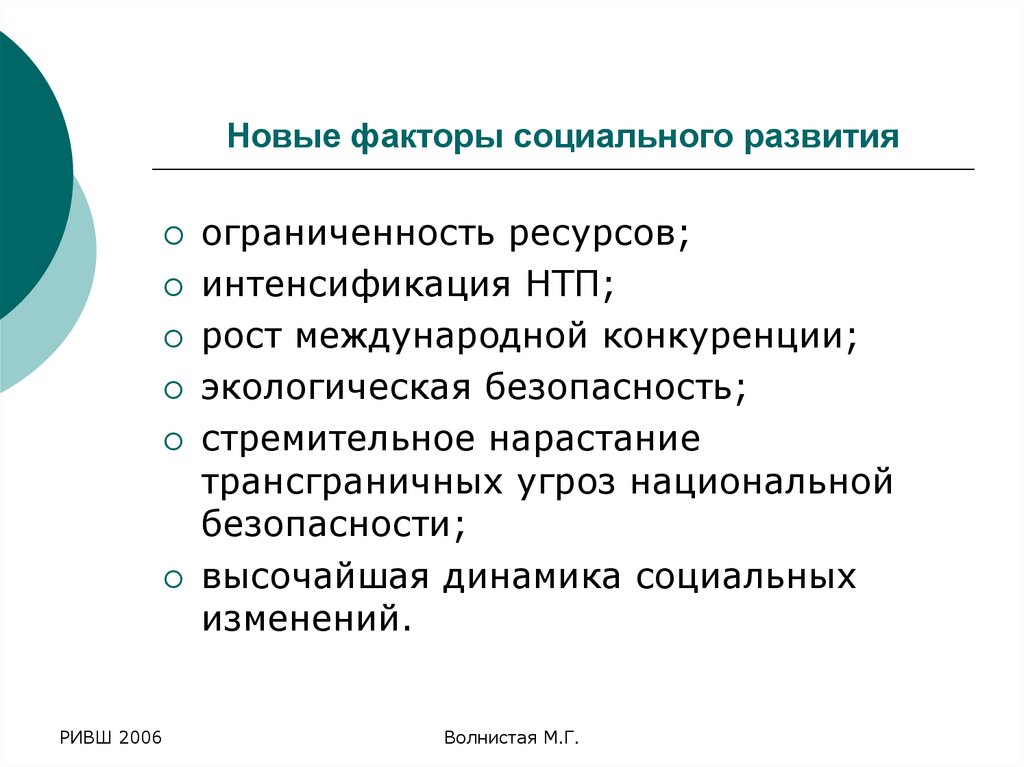 Факторы социального развитии организации