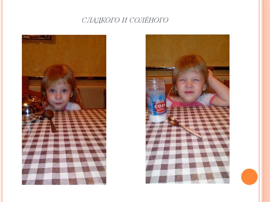 сладкого и солёного