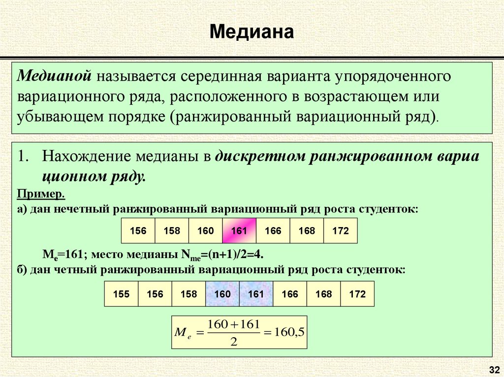 Медиана в диаграмме это