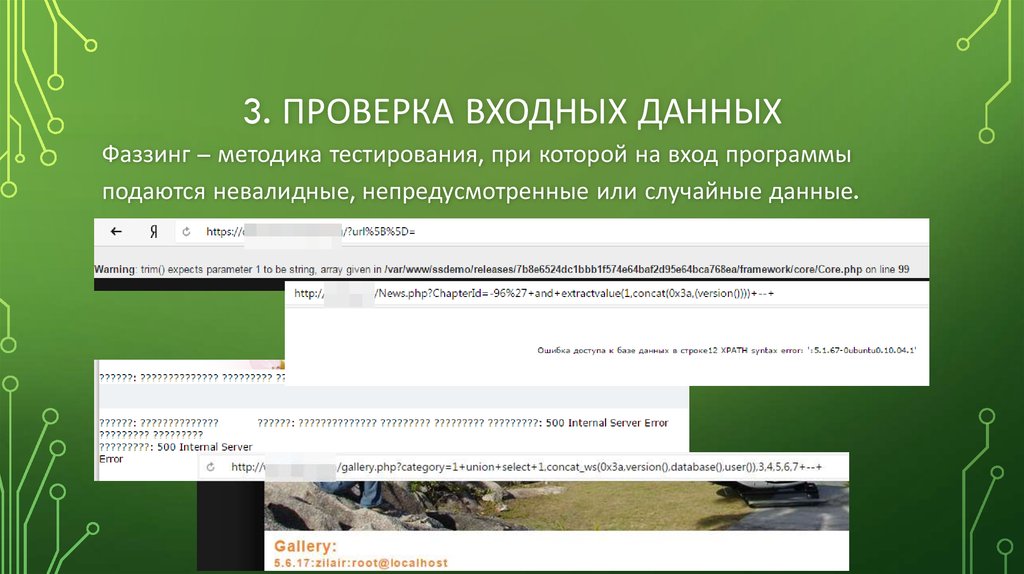 Входные данные программы. Проверка входных данных программы. Входные данные объекта тестирования. Фаззинг тестирование. Тестированию веб приложений тесты.