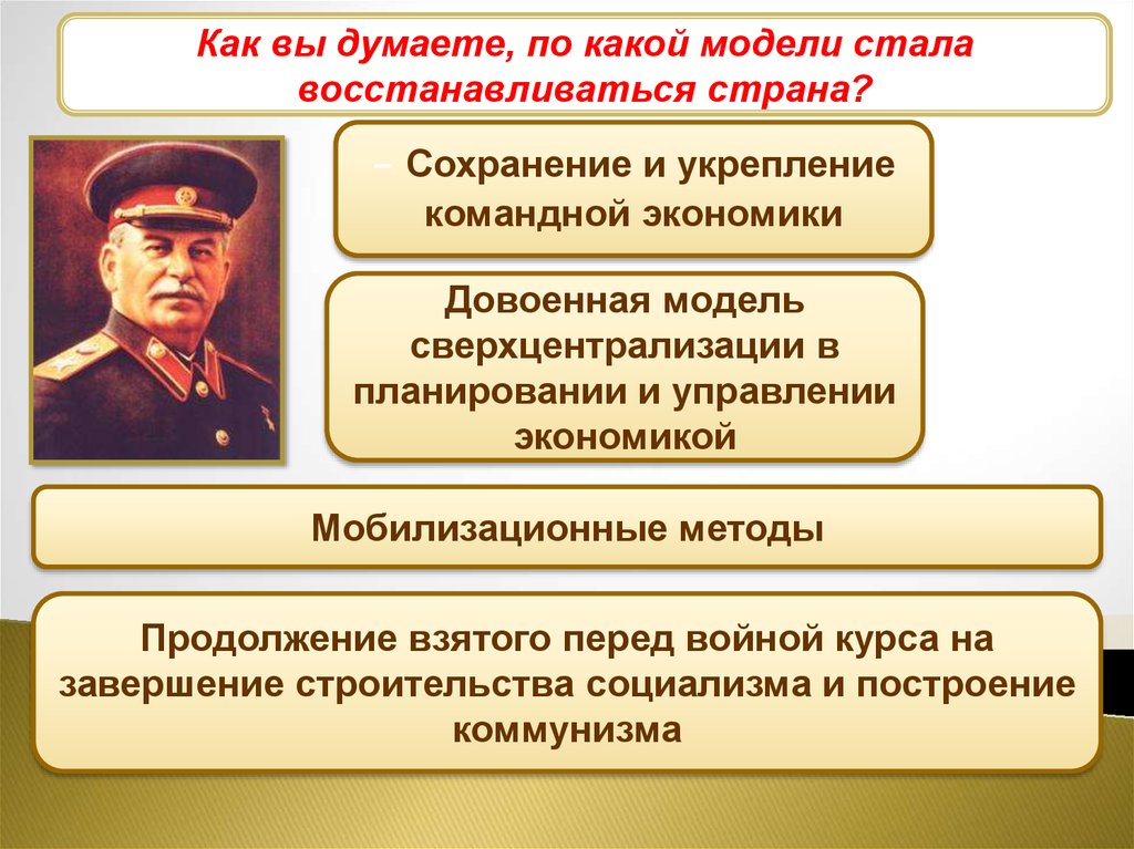 Поздний сталинизм 1945 1953 презентация