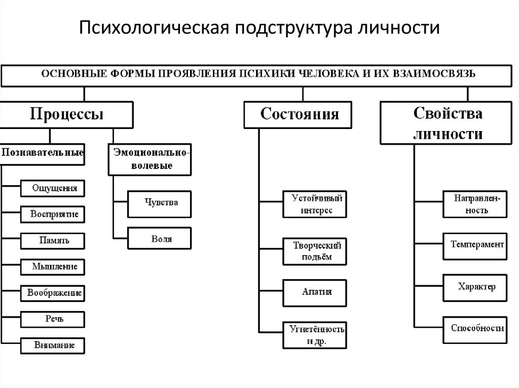 Основные психологические личности. Структура психики человека схема. Схема структура психики человека в психологии. Формы проявления психики человека. Формы проявления психики и их взаимосвязь.