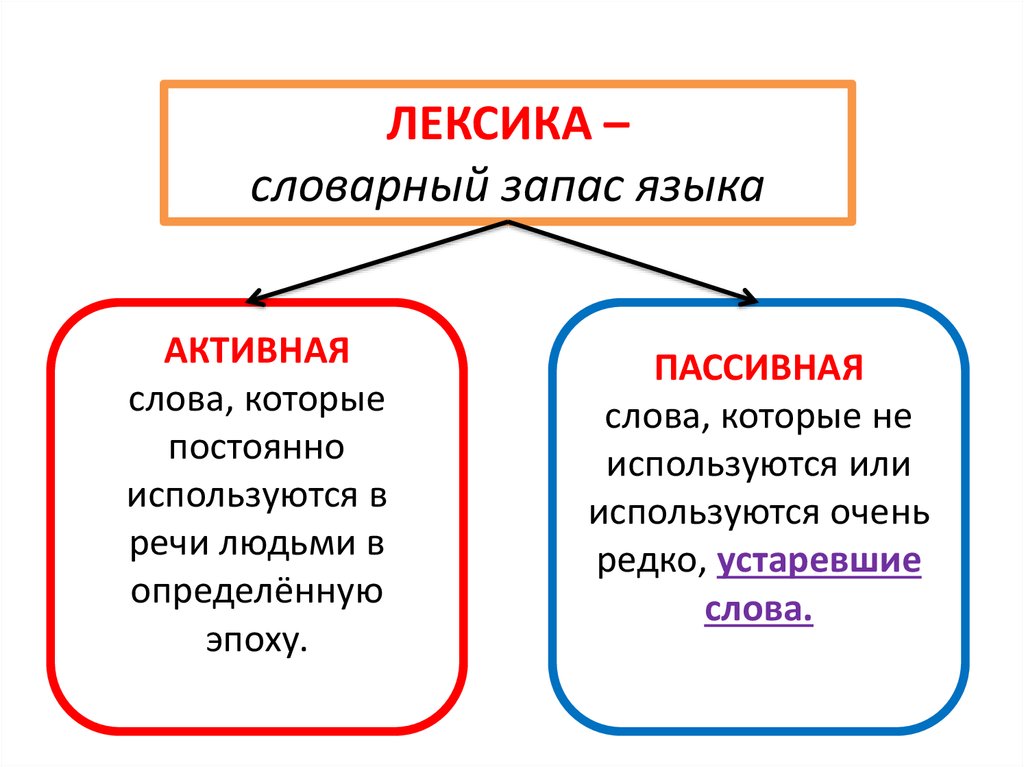 Какие слова можно отнести. Активный и пассивный словарный запас. Активный и пассивный запас. Активный и пассивный запас слов. Активный и пассивный словарный запас русского языка.