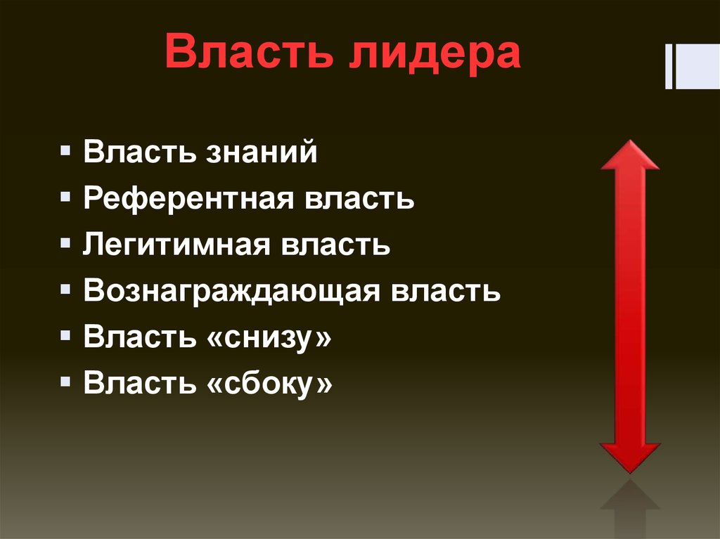 Власть лидера