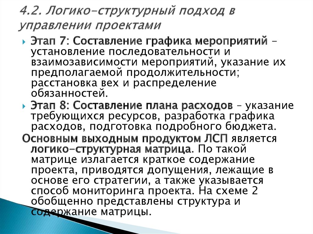 Рекомендации для руководителя социального проекта применяющего логико структурированный подход