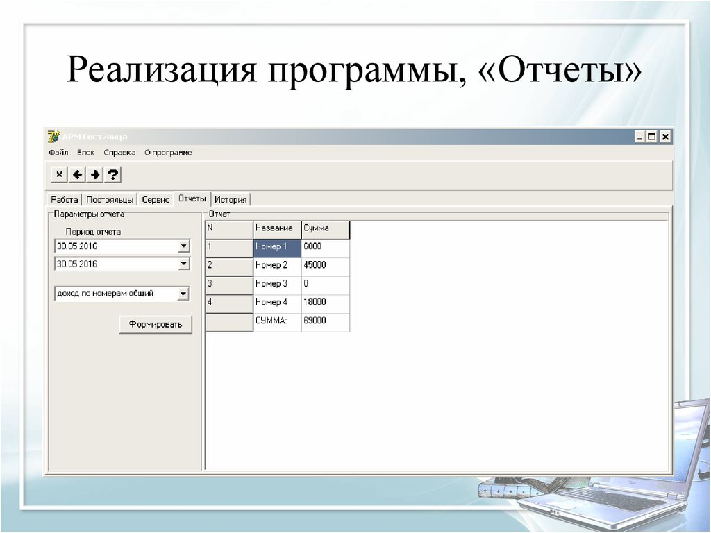 Реализация 12. Приложение в отчете. Программы для отчетности. Программный отчет. Программа по отчетам.
