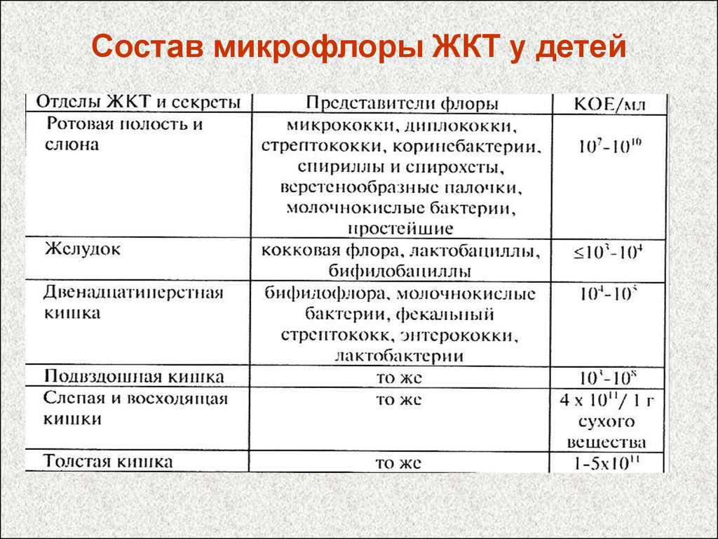 Состав микрофлоры. Состав микрофлоры ЖКТ. Микрофлора желудочно-кишечного тракта человека. Состав нормальной кишечной микрофлоры у детей. Нормальная микрофлора ЖКТ человека.