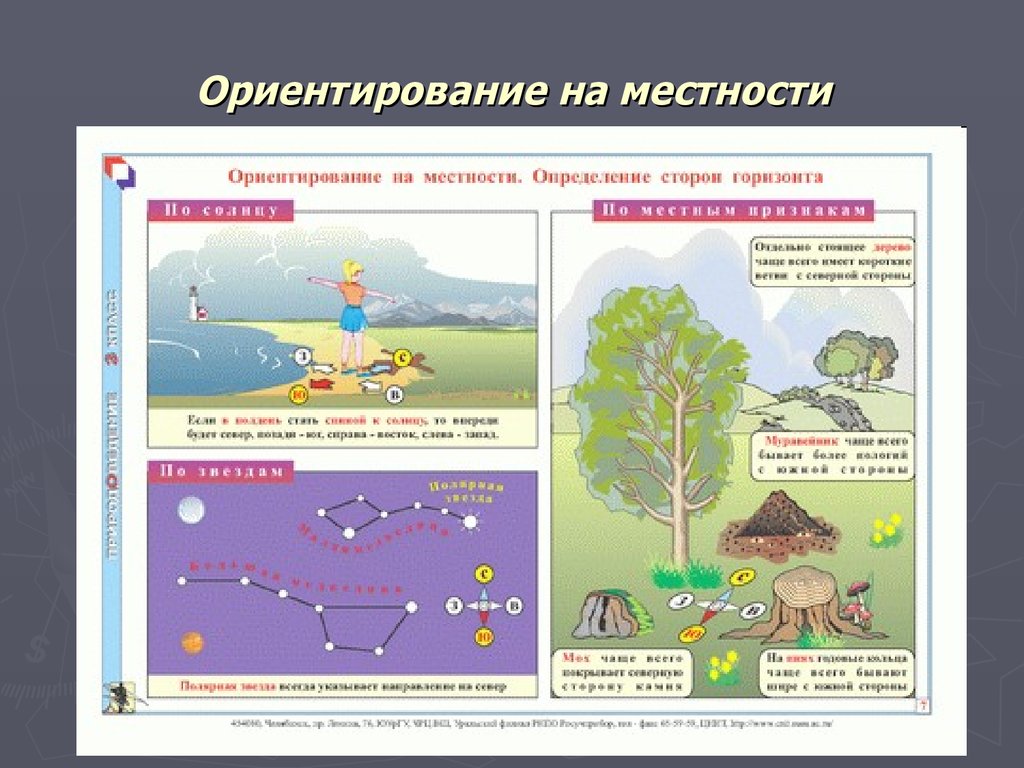 Ориентирование на местности 2 класс окр мир презентация