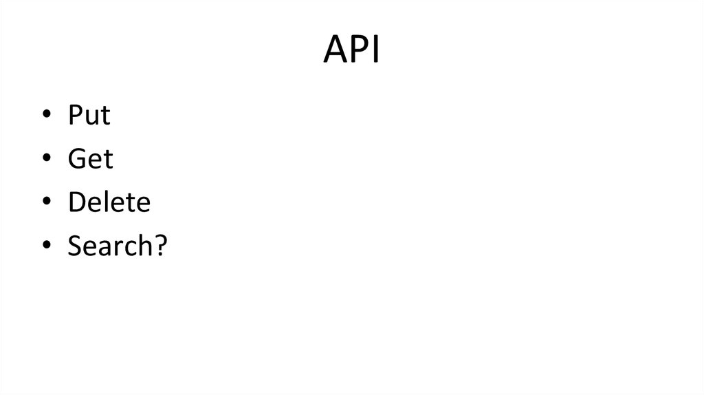 API