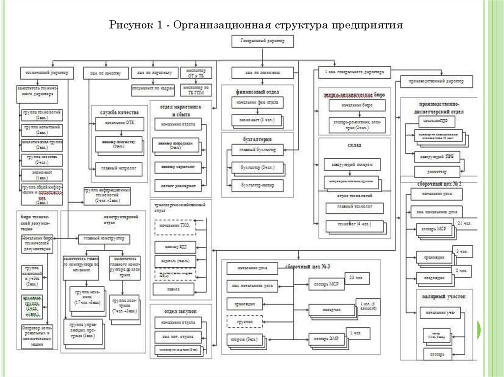 Организующая схема компании высоцкий