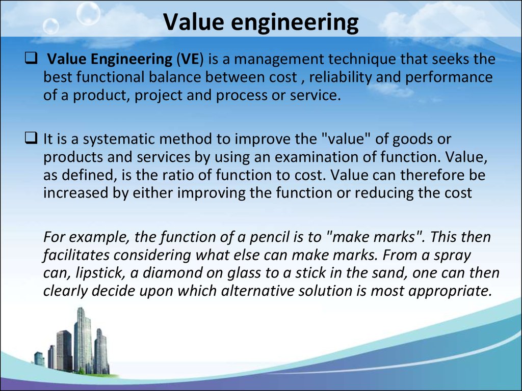 Target costing lecture - online presentation