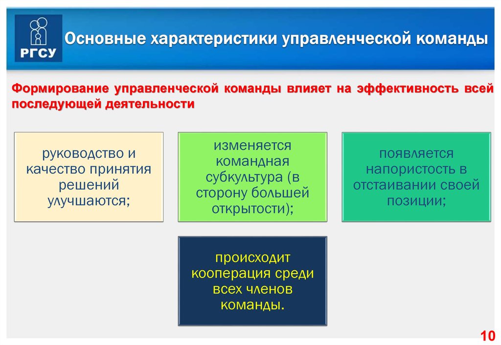 Организационные аспекты формирования команды проекта