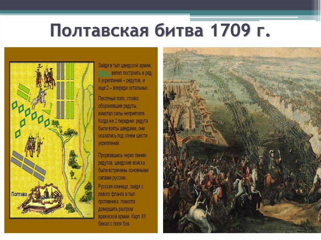 Полтавская битва 1709 г.