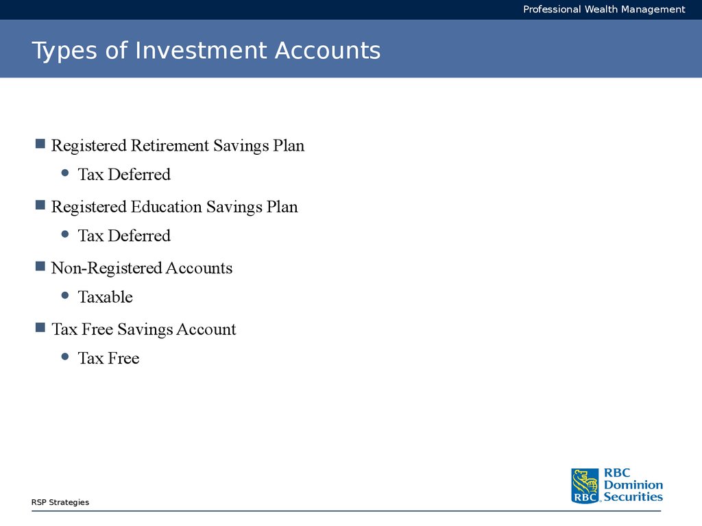 Types of Investment Accounts