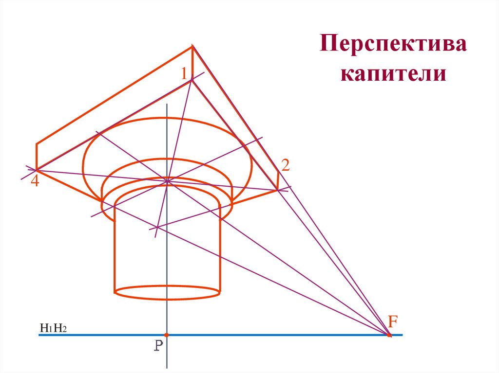 Перспектива колонны чертеж