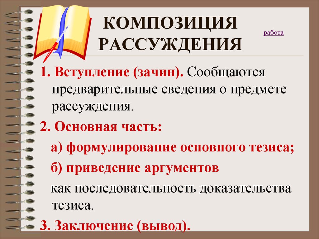 Художественный стиль рассуждение. Композиция рассуждения. Композиция текста рассуждения. Композиция сочинения рассуждения. Композиционные части рассуждения.