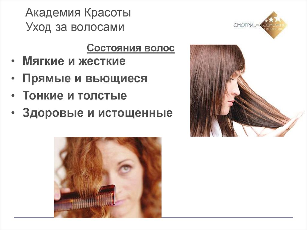 Как ухаживать за волосами презентация