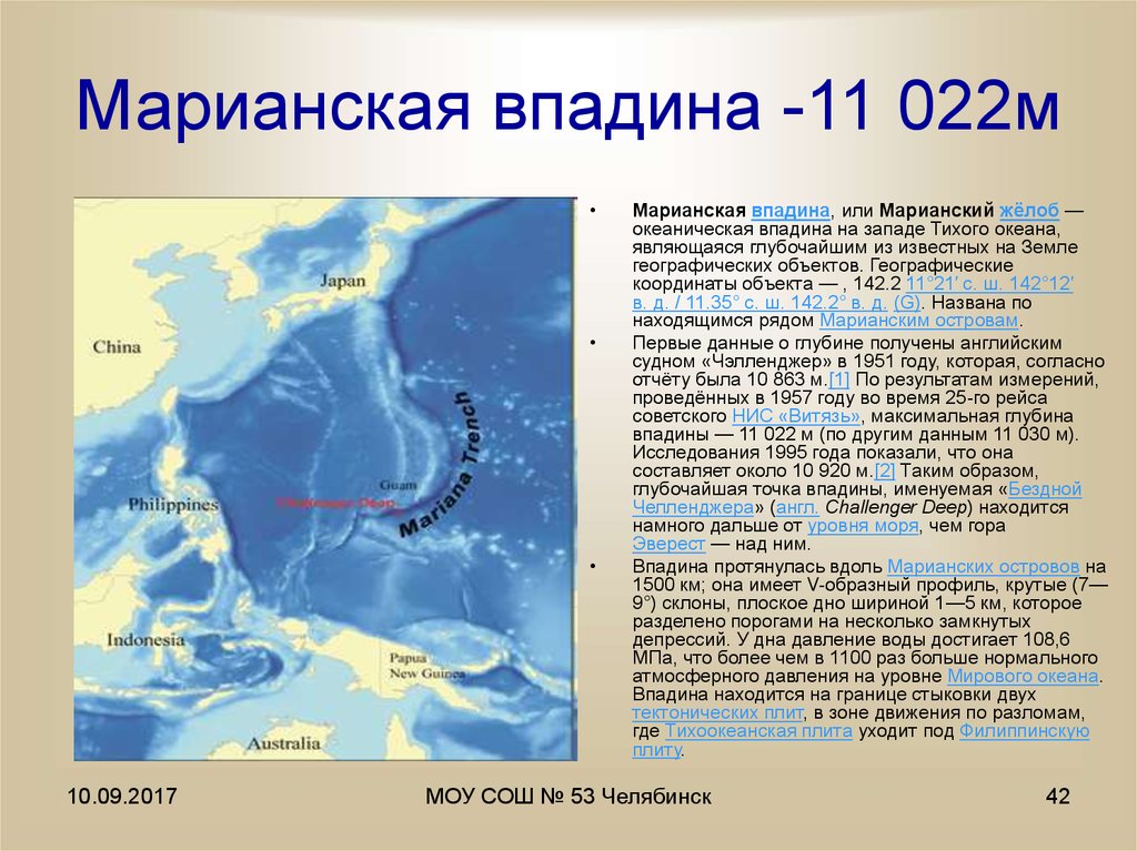 Максимальная глубина тихого океана. Марианская впадина глубина на карте мирового океана. Желоб Тихого океана Марианский желоб. Марианский жёлоб глубина на карте. Марианский жёлоб на карте мирового океана.