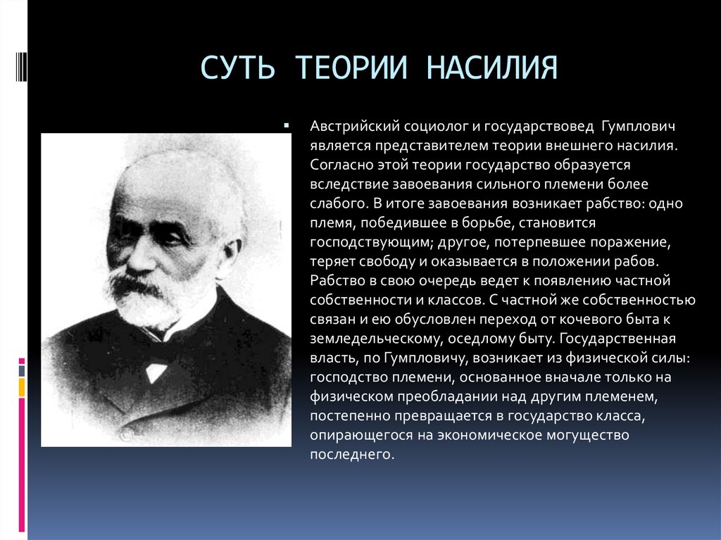 Теория насилия государства