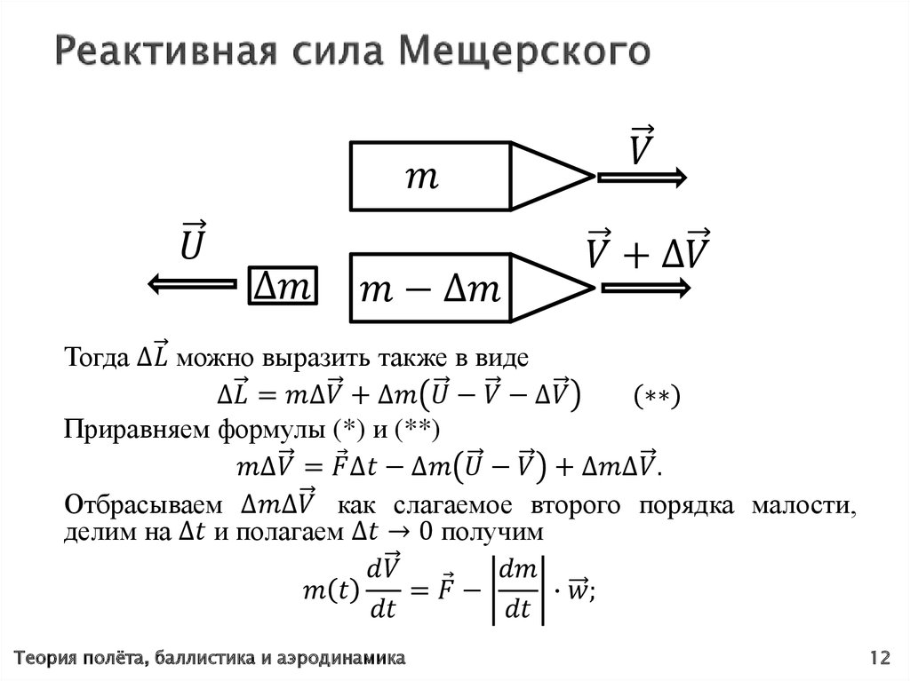 Реактивная сила Мещерского