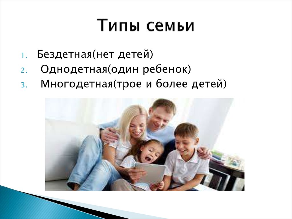 Типы семьи презентация