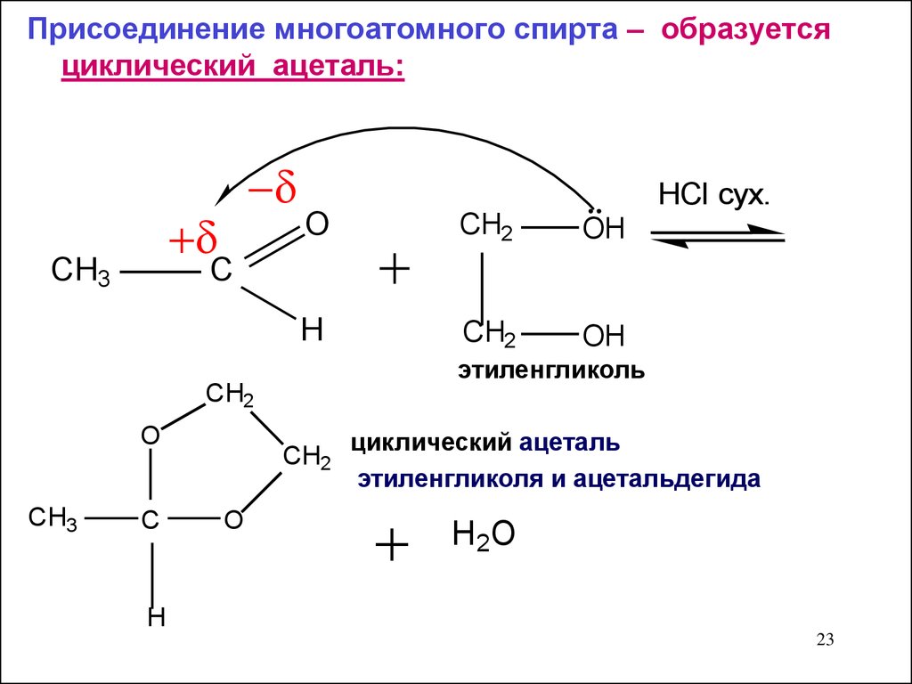 Циклический ацеталь. Восстановительное аминирование карбонильных соединений. Получение циклических ацеталей. Циклическое карбонильное соединение