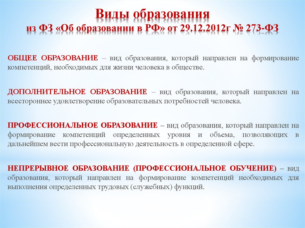 Виды образования. Образование виды образования. Виды образования в России. Наименование вида образования.