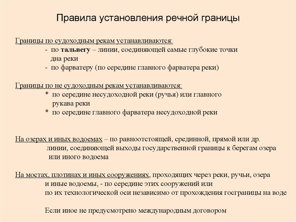 Государственная территория виды государственных границ