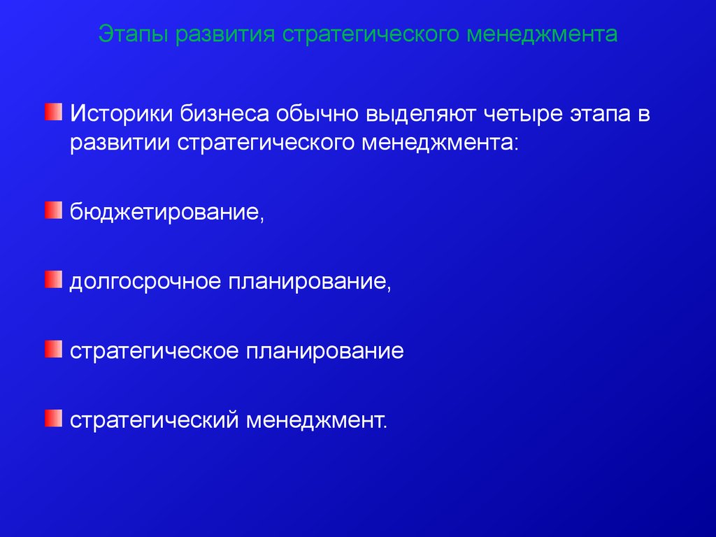 Стратегия развития менеджмента. Эволюция стратегического менеджмента. Сколько этапов развития стратегического менеджмента. Ученые выделяют … Стратегического управления.