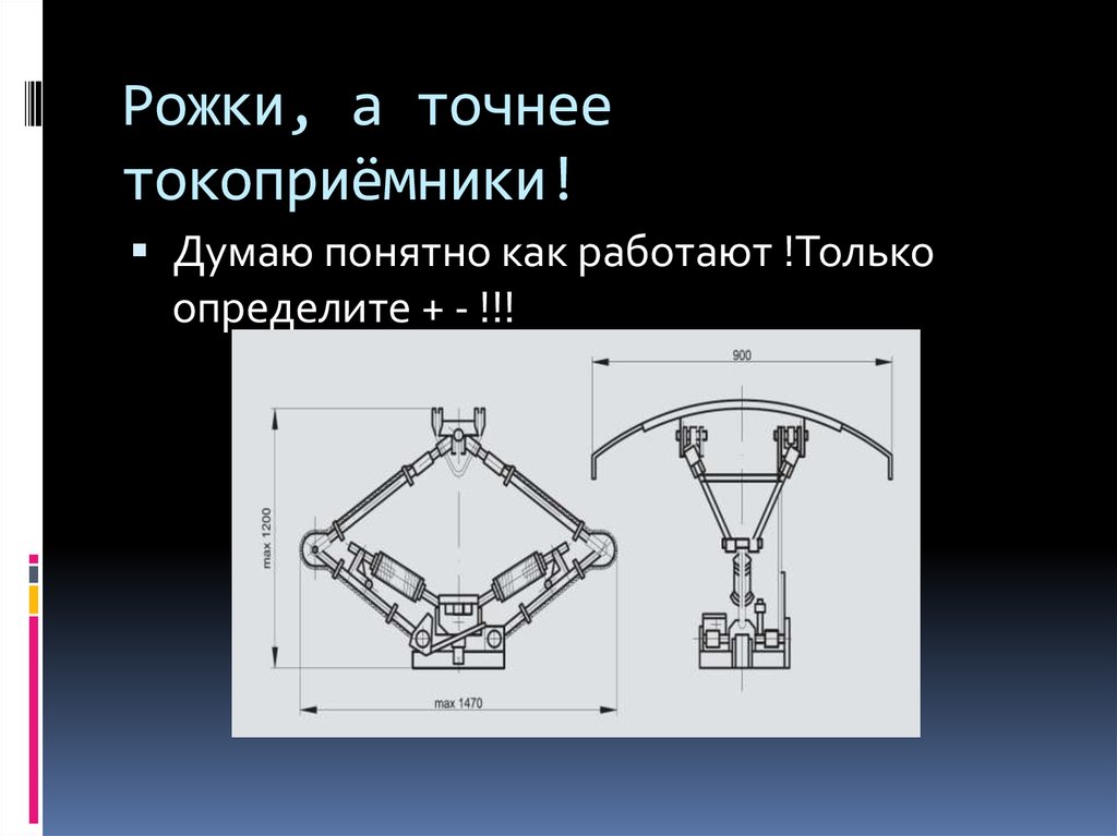 Рожки, а точнее токоприёмники!