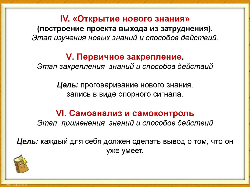 Открытие нового знания. «Открытие» нового знания (построение проекта выхода из затруднения). Открытие новых знаний. Открытие нового знания закрепление первичных.