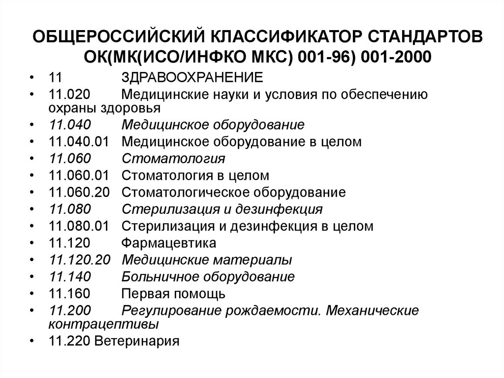 Общероссийский классификатор 029 2014