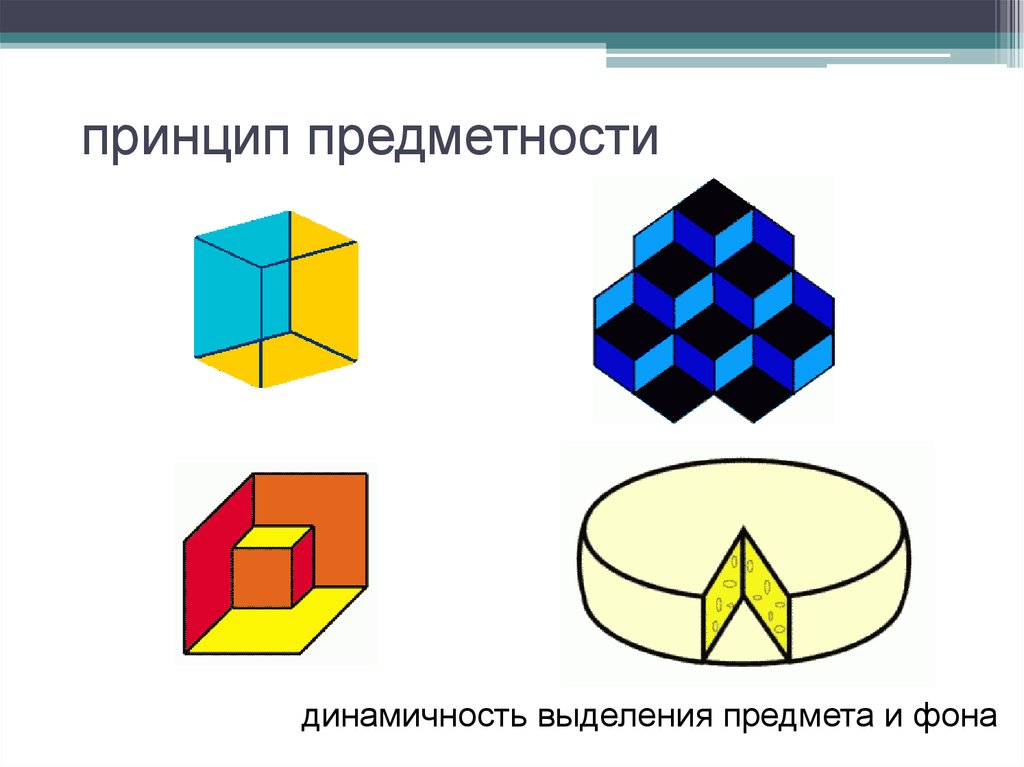 Принцип предметности. Принцип предметности в логике. Принципы однозначности предметности. Выделение предмета из фона.