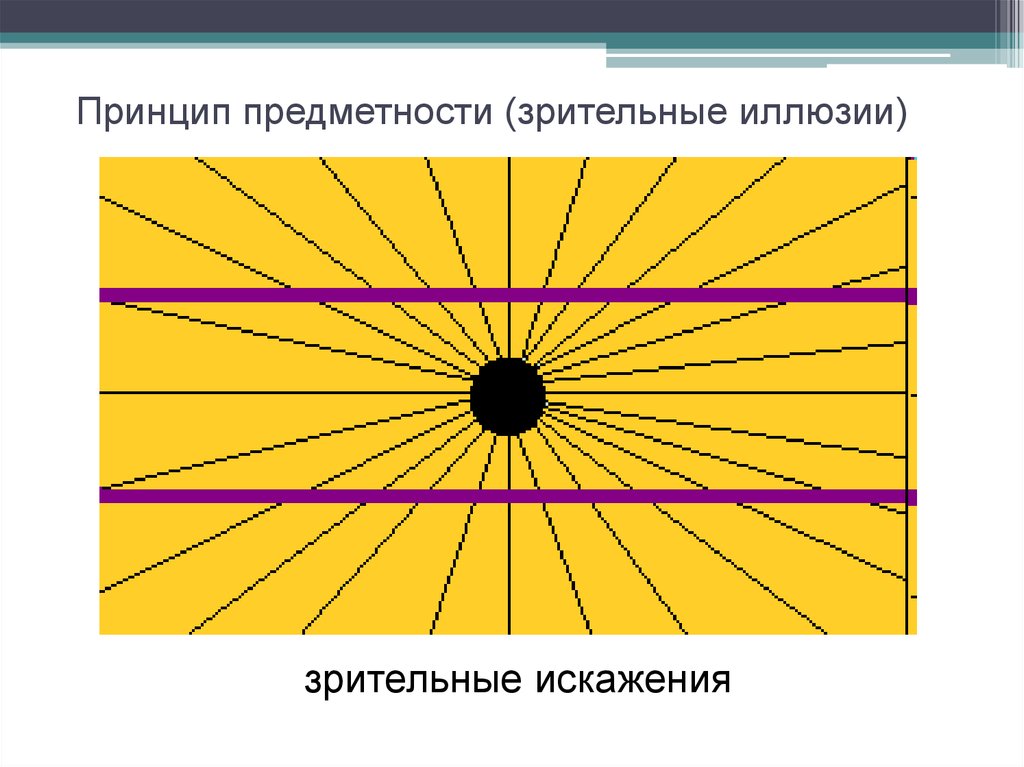 Принцип предметности. Принцип предметности в психологии. Почему появляется зрительное искажение.