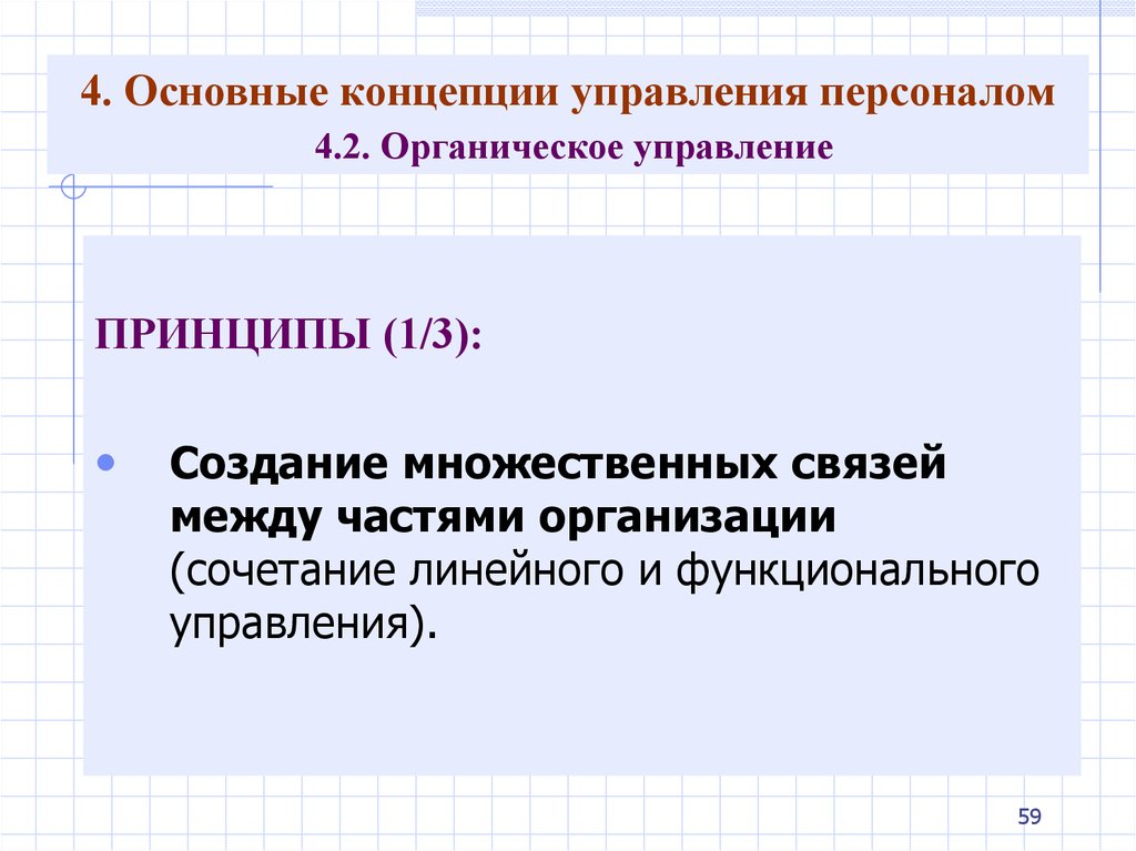 Концепции управления персоналом. Основные концепции управления персоналом. Органическое управление. Органическая концепция управления персоналом. Концепция работы.