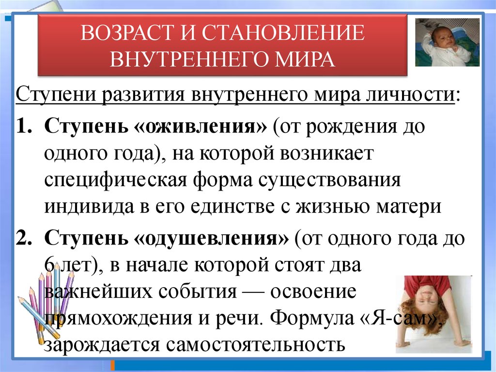 Становление личности доклад