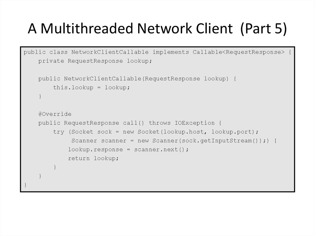 A Multithreaded Network Client (Part 5)
