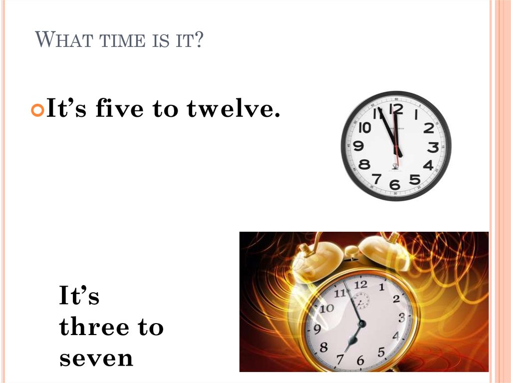 Its five to five