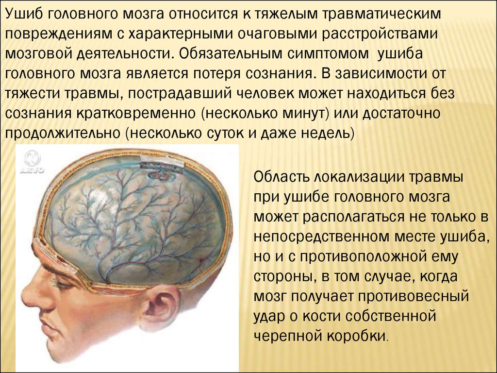 Чем можно объяснить легкость черепа. Повреждения головы и головного мозга.. Сотрясение головы и головного мозга. Повреждения мозга при травме головы.