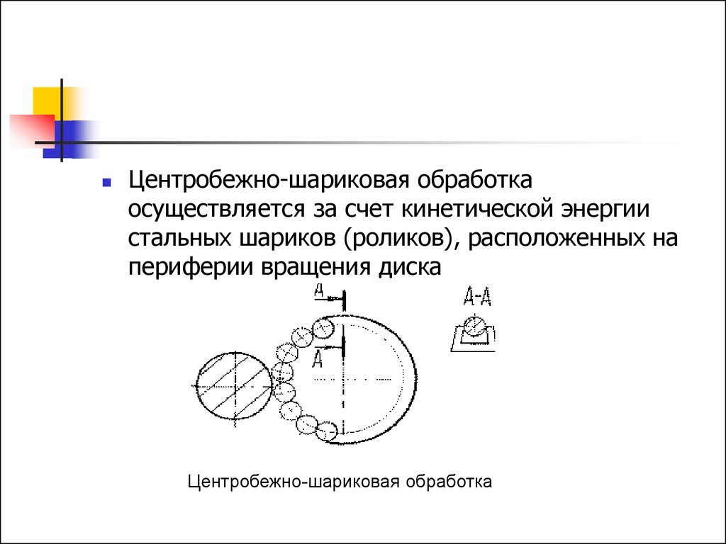 Осуществляется обработка. Центробежно-шариковая обработка. Центробежно-шариковый наклеп. Ролики и шарики для ППД. Энергия металлического шара.