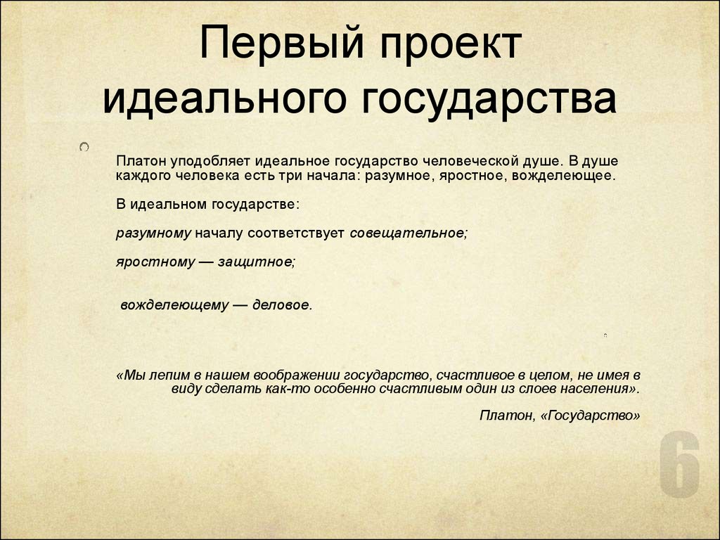 Мое идеальное государство презентация