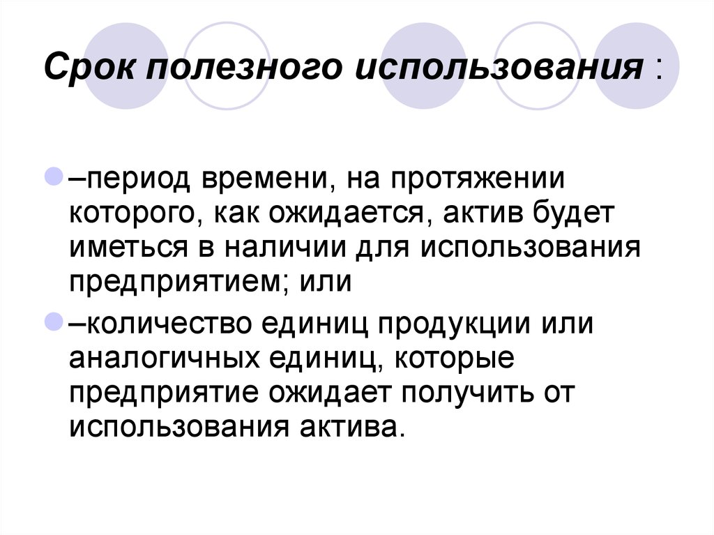 В 1 периоде используют. Период использования. Срок полезного использование МСФО. Применение периода. Срок полезного использования картинки для презентации.