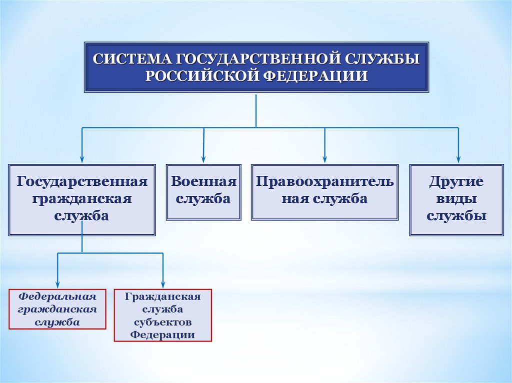 Контрольная работа по теме Государственная служба субъекта РФ: понятие, категории, виды