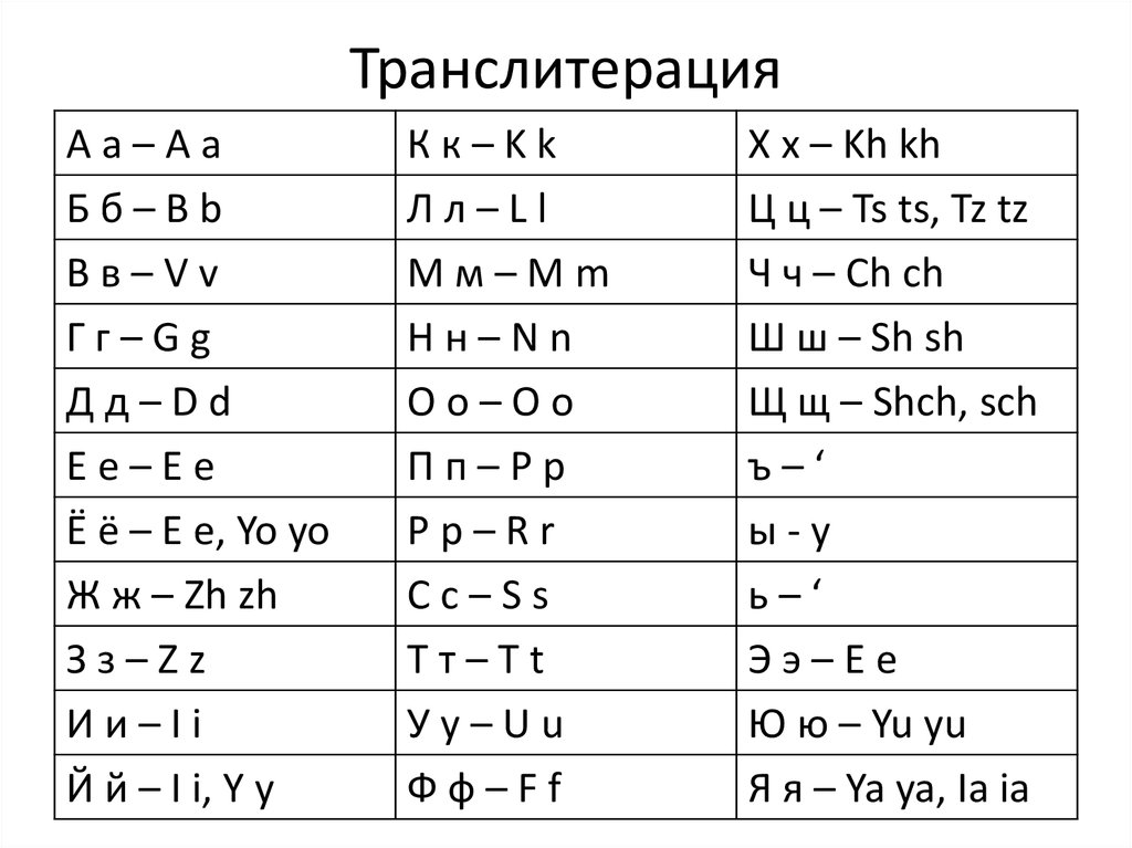 Смена русского на английский