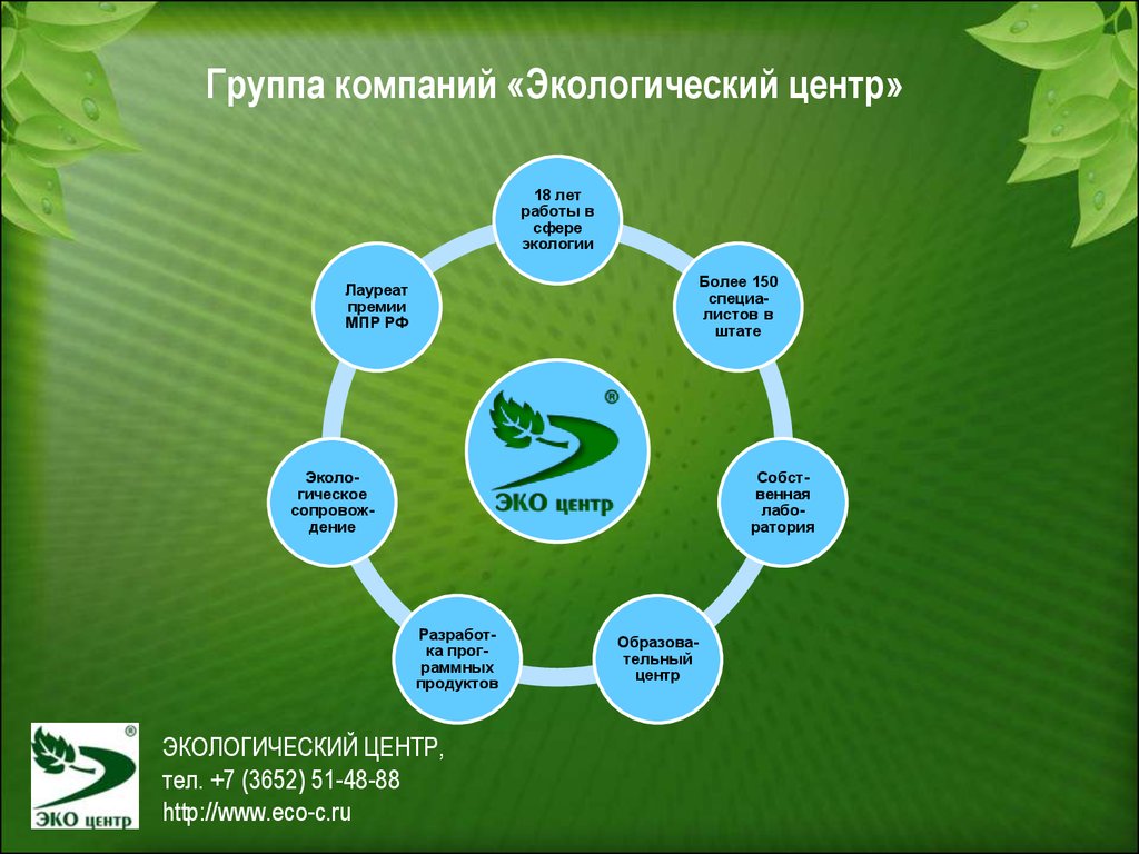Сайт экологической службы