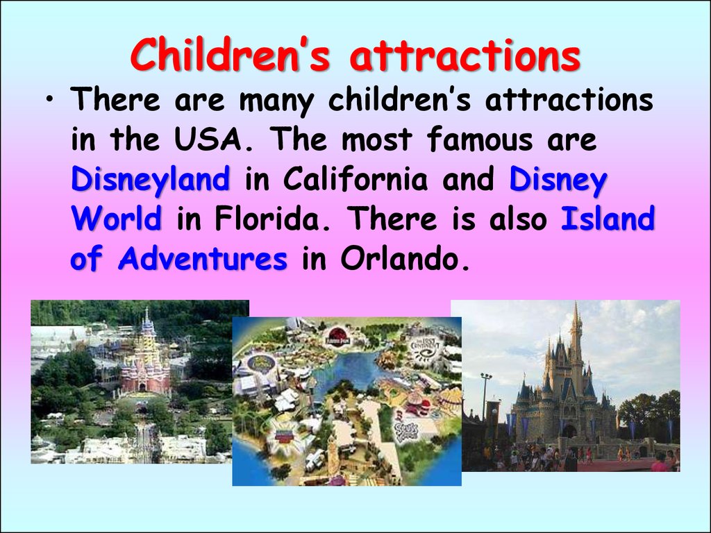 Children’s attractions