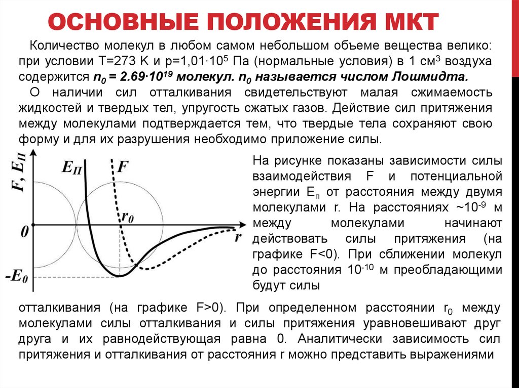 Наибольшее расстояние между молекулами. График взаимодействия молекул. Сила и энергия взаимодействия между молекулами. Энергия взаимодействия между молекулами. График сил притяжения и отталкивания между молекулами.