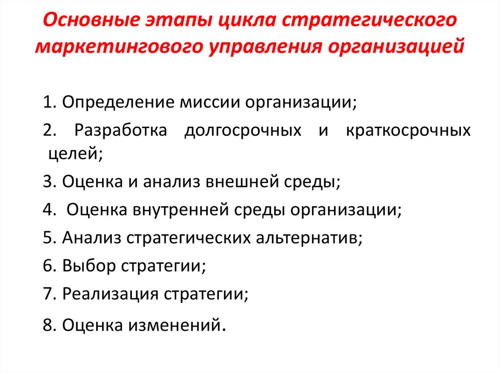 Качество управления маркетингом. Основные этапы цикла стратегического управления. Этапы маркетингового цикла. Этапы маркетингового цикла фирмы. Основные циклы этапа стратегического менеджмента.