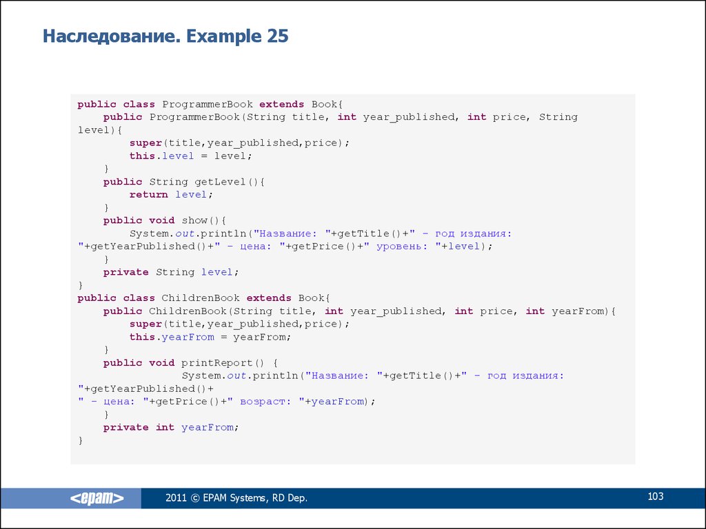 Наследование java примеры. Str.title(). String.title(). Published Prices. Цена int