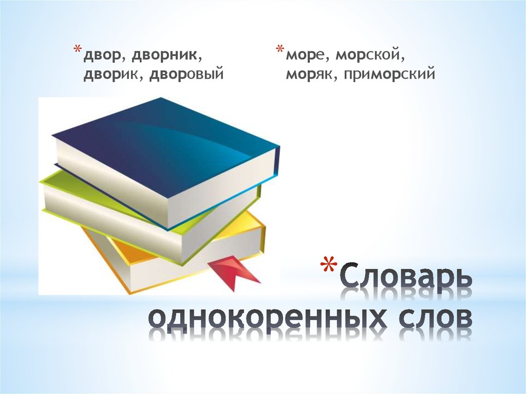 Презентация словарь однокоренных слов 2 класс